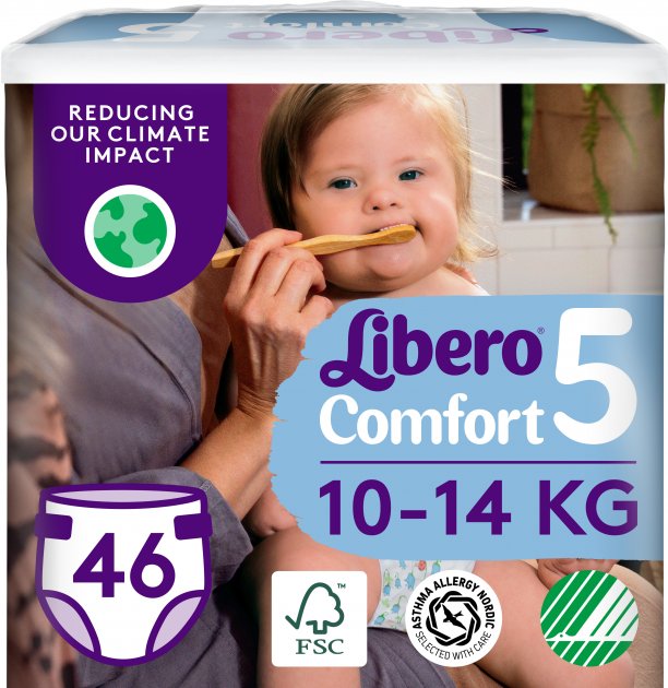 Підгузки Libero Comfort 10-14 кг Розмір 5 46 шт